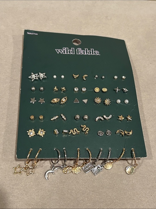 wild fable Jewelry - wild fable Gold & Silver Mixed Earring Pack with Charms
